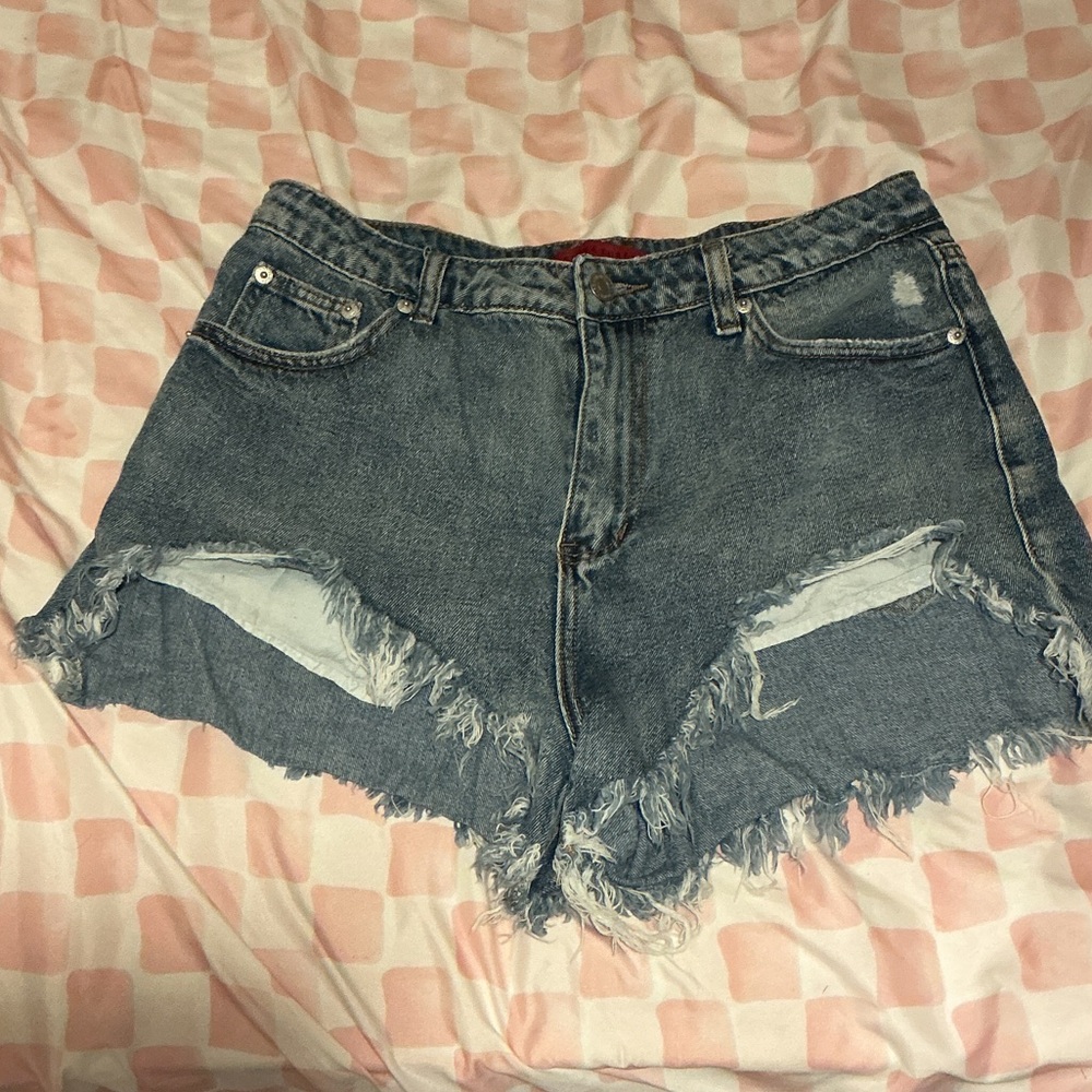 Signature8 Distressed Blue Jean Shorts